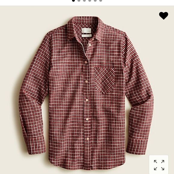 NWT J CREW Flannel Plaid Shirt - Picture 7 of 9